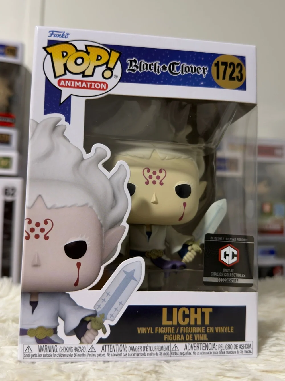 Funko Pop! Animation Black Clover Licht Vinyl Figure - White, Purple, Gold